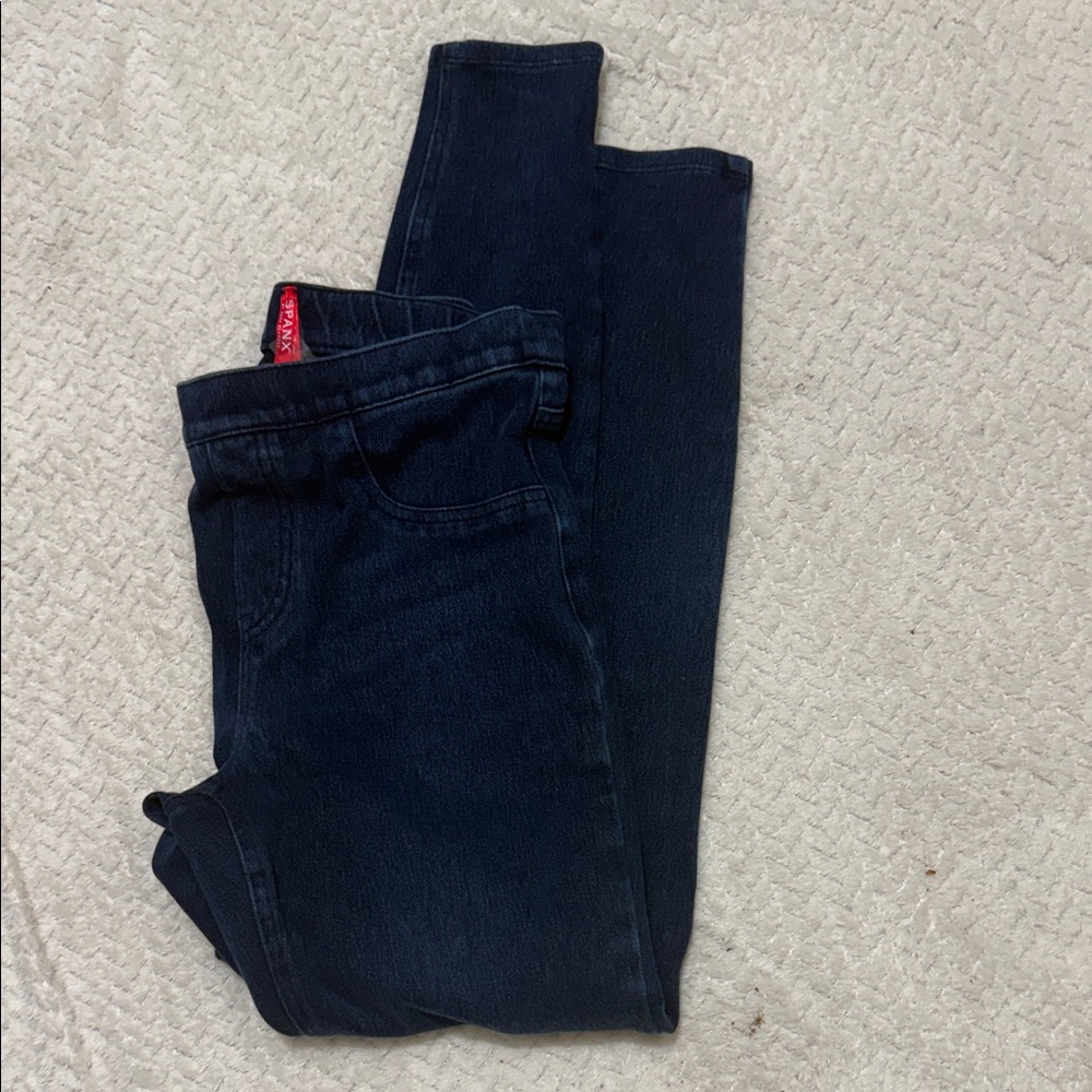 SPANX Women's Skinny Jeans - Dark Blue